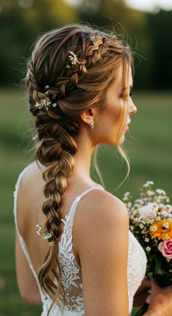 Boho Braids with Loose Hair