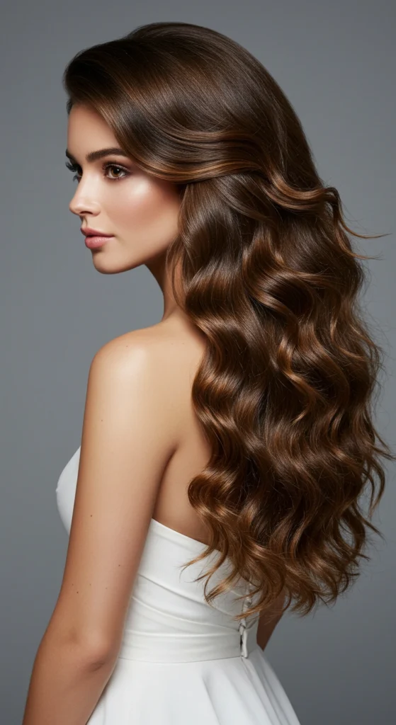 Flowing Curls with Volume