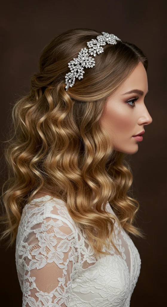 Curls with Sparkly Headband
