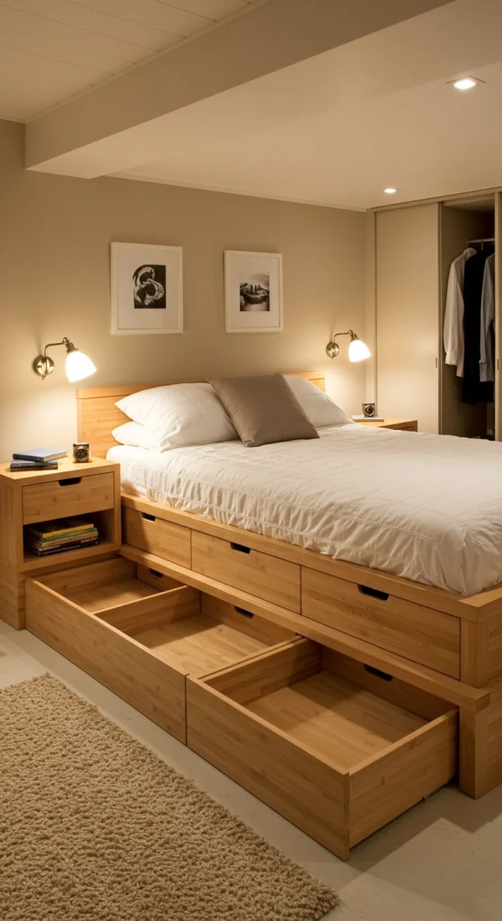 Hidden Storage Bed