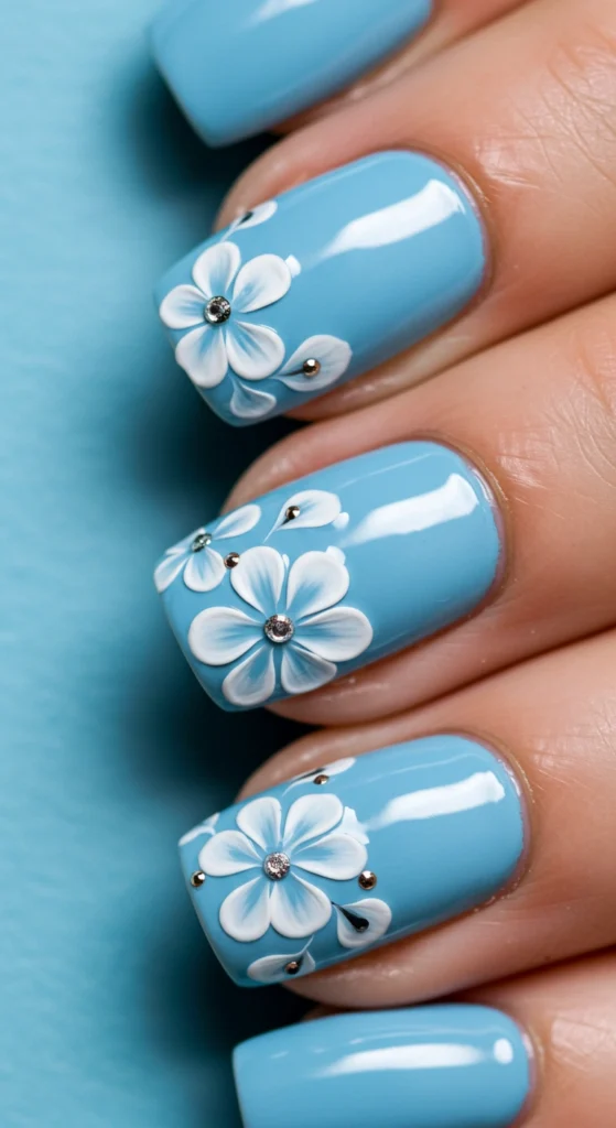 Sky Blue Petals