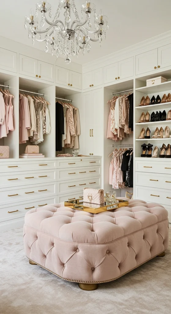 Walk-In Closet with Seating