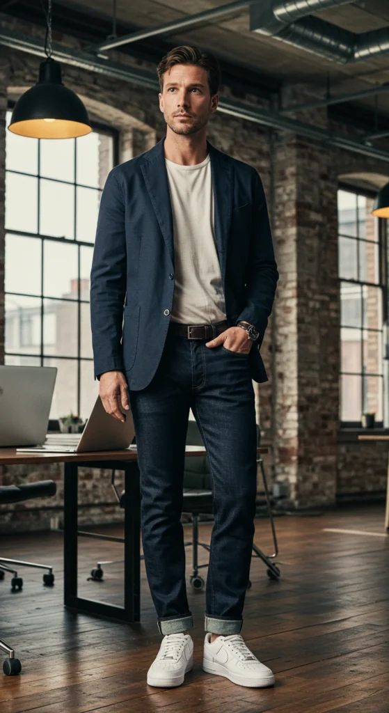 Creative Professional: Blazer and Jeans