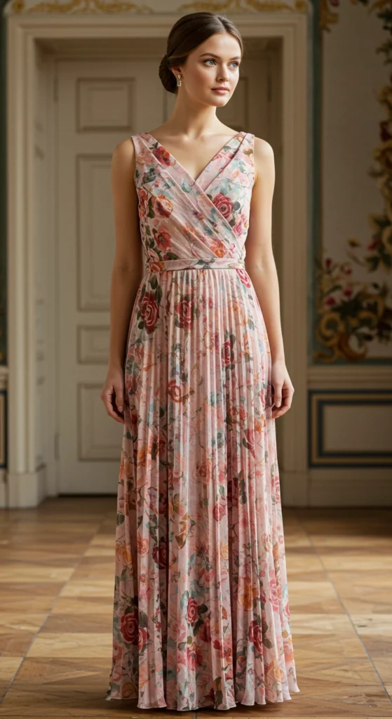 Grecian Pleated Dress