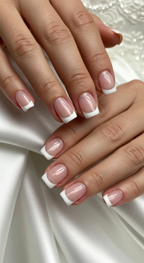 Classic Short Square French Tips