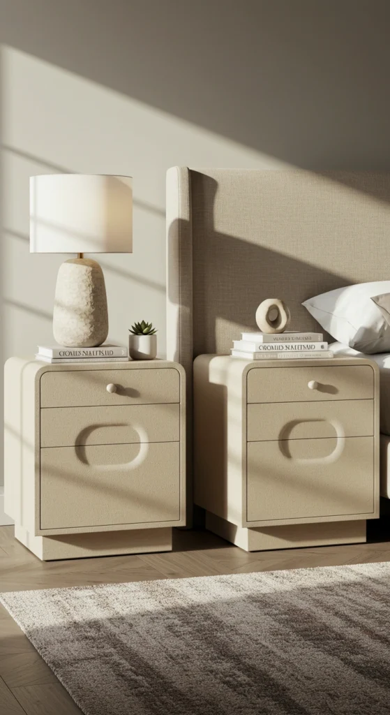 Bring in Beige Bedside Tables