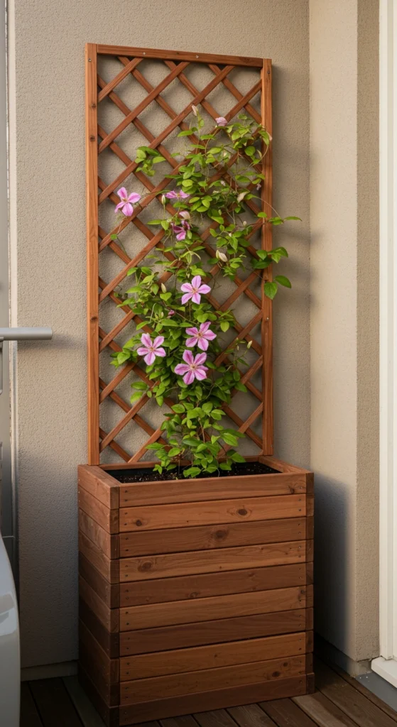 Trellis with Planter Box