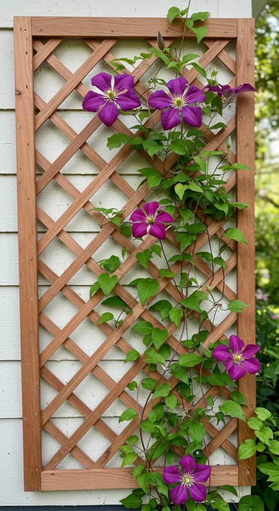 Wooden Lattice Trellis